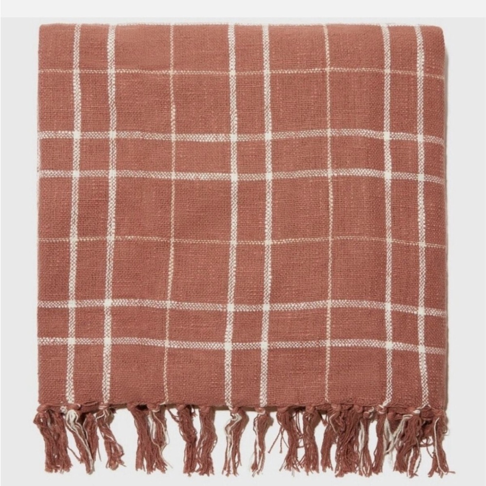 Fall woven throw blanket 50” x 60” 100% cotton